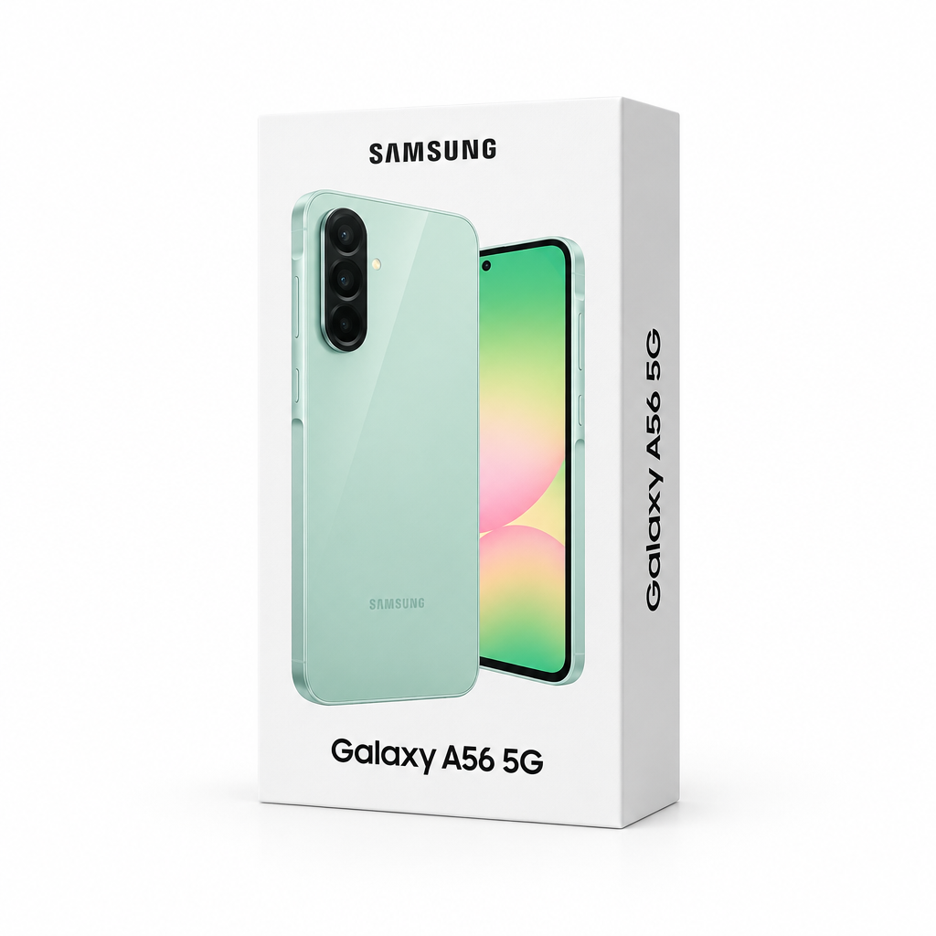 Caja del Samsung Galaxy A56 5G para catálogo